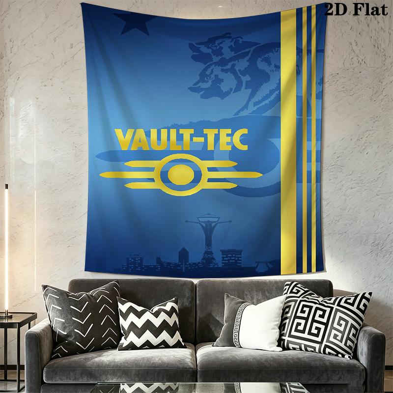 Fallout Vault-Tec Pattern Home Decor Tapestry, Wall Hanging, Decorative RV Wall Cloth.SGT0917556