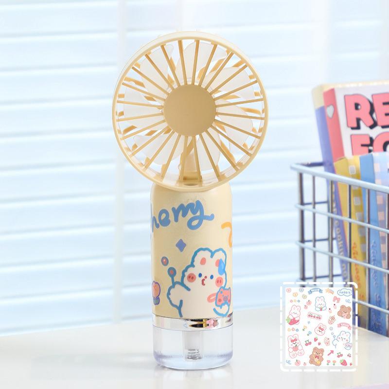 

Улучшенный портативный вентилятор с распылением, ручной персональный вентилятор-мистер, вентилятор с распылителем воды на батарейках для макияжа, путешествий, улицы 160mm