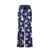 Damskie spodnie piżamowe Comfort z nadrukiem wielkanocnym i małymi kieszeniami, szerokie nogawki ze ściągaczem
