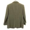 Burberrys 90s Old Herringbone tweed tailored jacket 13 Olive Women Used