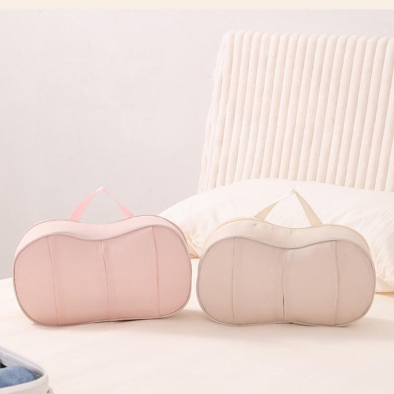 1 Piece Compact Lingerie Travel Case For Bras Panties Socks Multiple Pocket Design Portable Foldable Holiday Storage Accessory