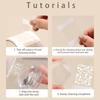 Nail Art Stamper Segmented Cleaning Gel Tape for Strong Transfer & Steel Plate Cleaning