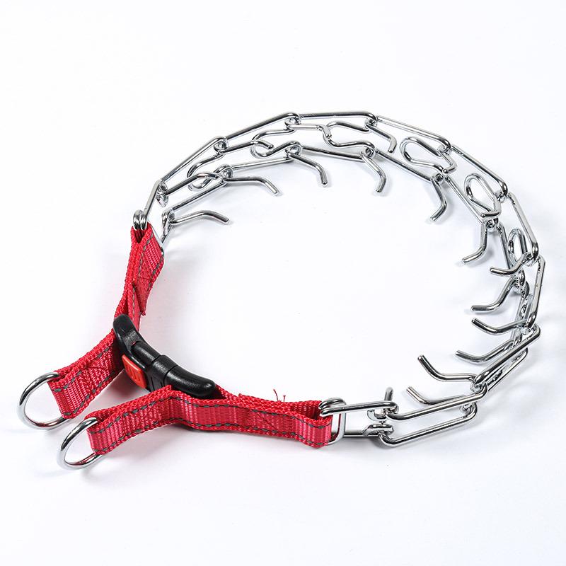 Avtagbar Metallhundträningshalsband med Järnspänne