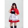 Halloween Anime Costume Little Red Riding Hood Costume, Cosplay Stage Costume, Adult Little Red Riding Hood