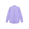 Polo Ralph Lauren Solid Logo Polo Collar Long Sleeve Shirt Women Shirts Light-Purple 211728165-013