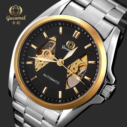 Fashion men's mechanical watch, through-the-bottom hollow automatic mechanical watch men's, men's mechanical watch