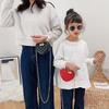 Adorable Heart-shaped Mini Crossbody Bag For Kids With Stylish Pearl Handle In Various Colors