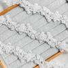 White Mesh Handmade Beads Three-Dimensional Flower Lace Clothing Skirt Dress Wedding Decoration Lace Accessories