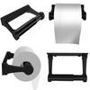 Matte Black Toilet Paper Holder Space Aluminum Bathroom Organizer  Bathroom