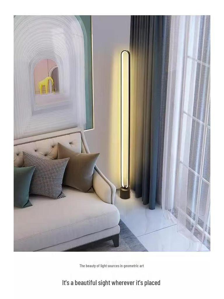 Nordic Minimalist Remote Control Floor Lamp for Living Room and Bedroom