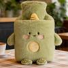 Plush Hot Water Bottle 1L Animal Shape Warming Supplies Cute Stomach Warmer For Patients Elderly Students Athletes Players