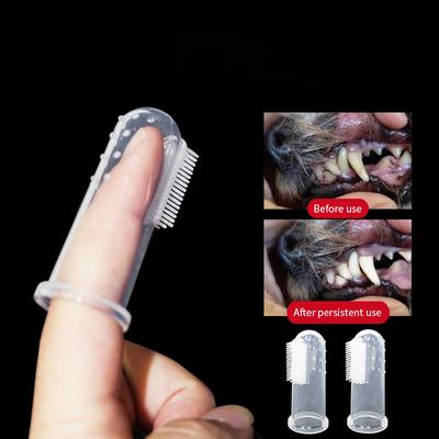 5 Pezzi Ditali in Silicone per Animali Domestici Spazzolino da Denti Gatti Cani Spazzolatura Accessori per Cani Prodotti per la Pulizia Orale dei Denti degli Animali Domestici In Aggiunta Perros