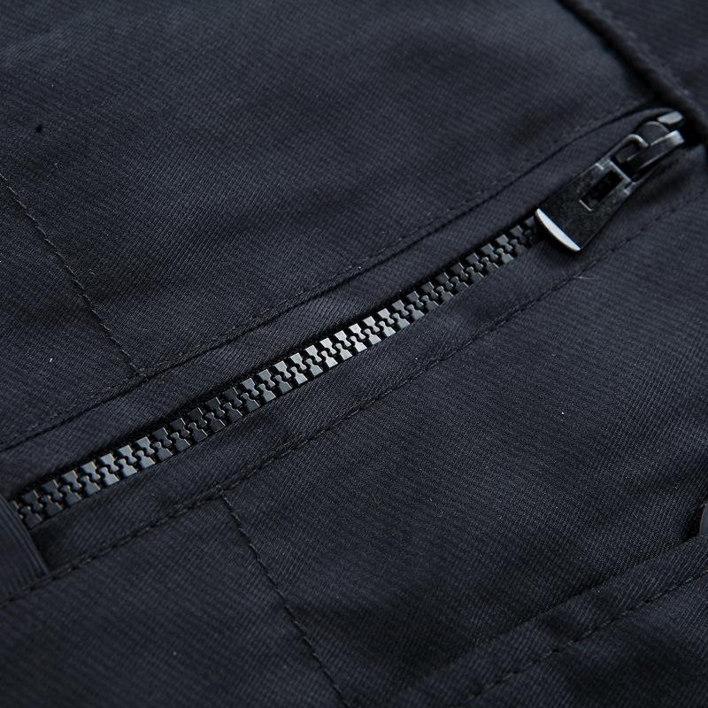 Herren Winter Militärstil Mehrere Taschen Fleecegefüttert Baumwolljacke, Große Größen
