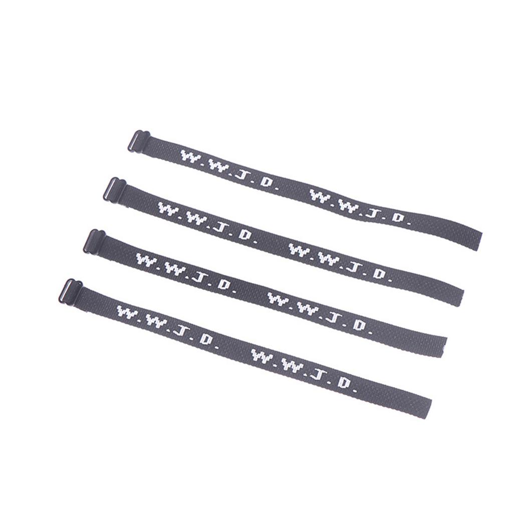 4 Stück WWJD Armbänder Religiös Christlich WWJD Armband Was Würde Jesus Tun Gewebte Armbänder für Männer Frauen Kind Junge Paar