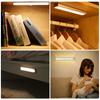 10LEDs Motion Sensor Cabinet Light Rechargeable Wardrobe Lamp Makeup Lights White Light For Bedroom Kitchen Washroom Lighting