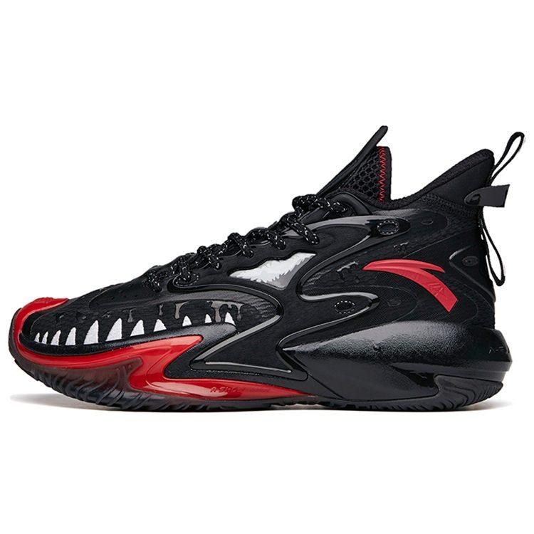MARVEL X Anta Berserk 3 Venom Abrasion Resistant Textile, Synthetic Leather Slip Resistant High Top Basketball Shoes 112131601S-3