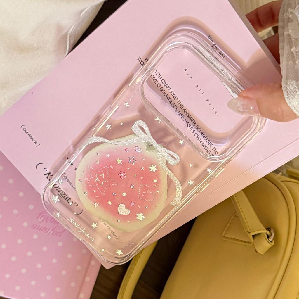 Creative Guava Bow Phone Case for iPhone 16, iPhone 17, and iPhone 17 Pro Max