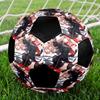 Pallone da Calcio Colorato Cucito a Macchina PVC Misura 5 Pronto per Allenamento di Squadra e Competizione Resistente Alto Rimbalzo Raffreddamento Regalo Sportivo