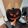Dýňová crossbody taška pro ženy Dýňová taška přes rameno Dámská Halloweenská taška PU kůže Démon Messenger taška Halloweenská nákupní taška