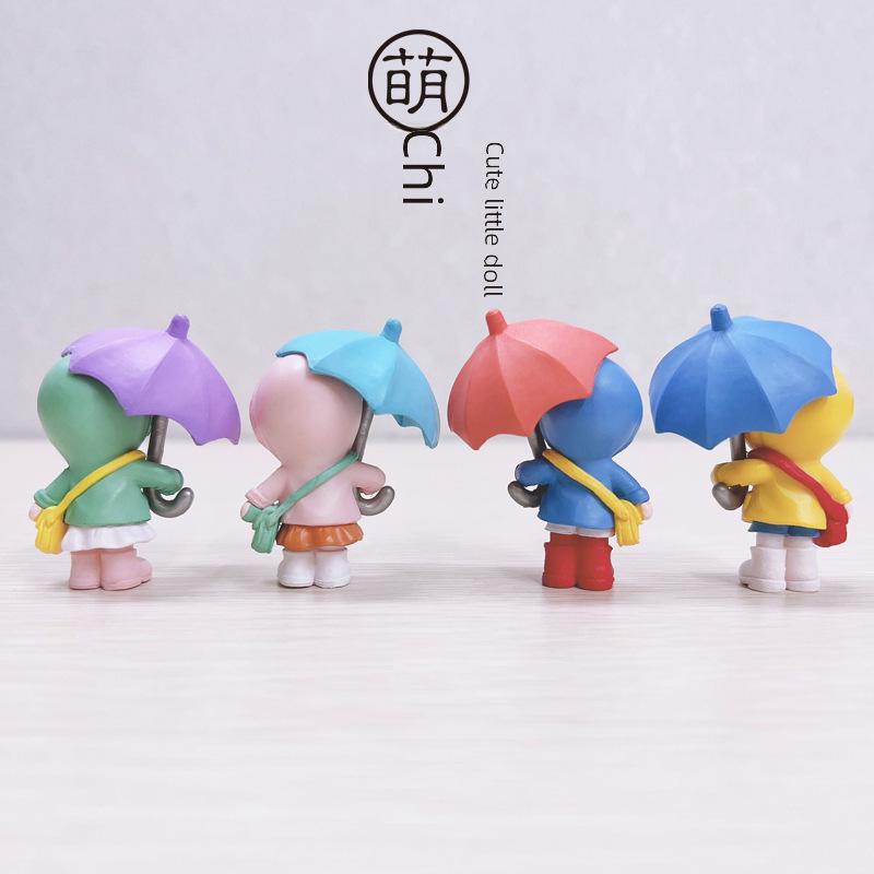 Umbrella Couple Ornaments for Cake Decorating and Home Decor