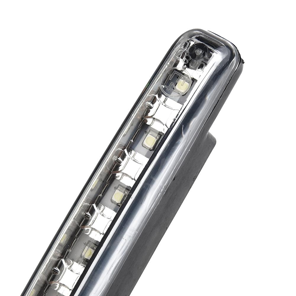 PC+Metal Car LED Lights 6000-6500K White 155x17.8x35.6mm 8-LED Running