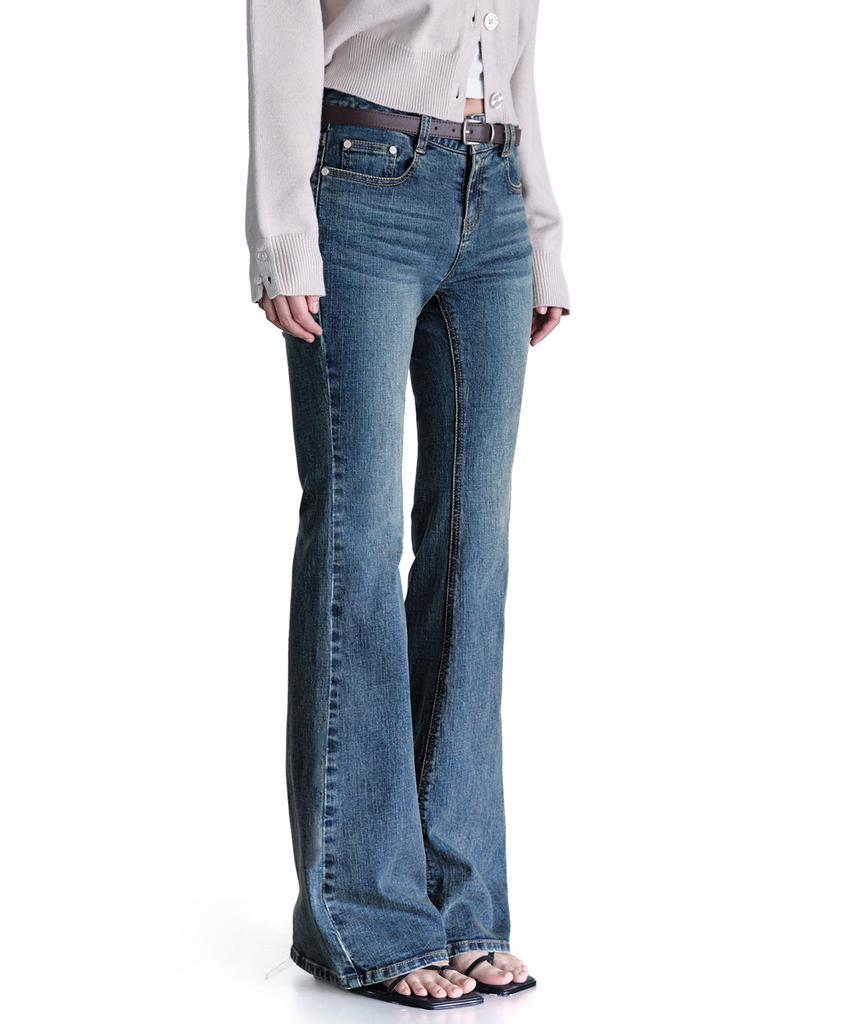 Deketeuumeon Signature Slim Low Rise Flared Jeans Dcwpt006Blueb