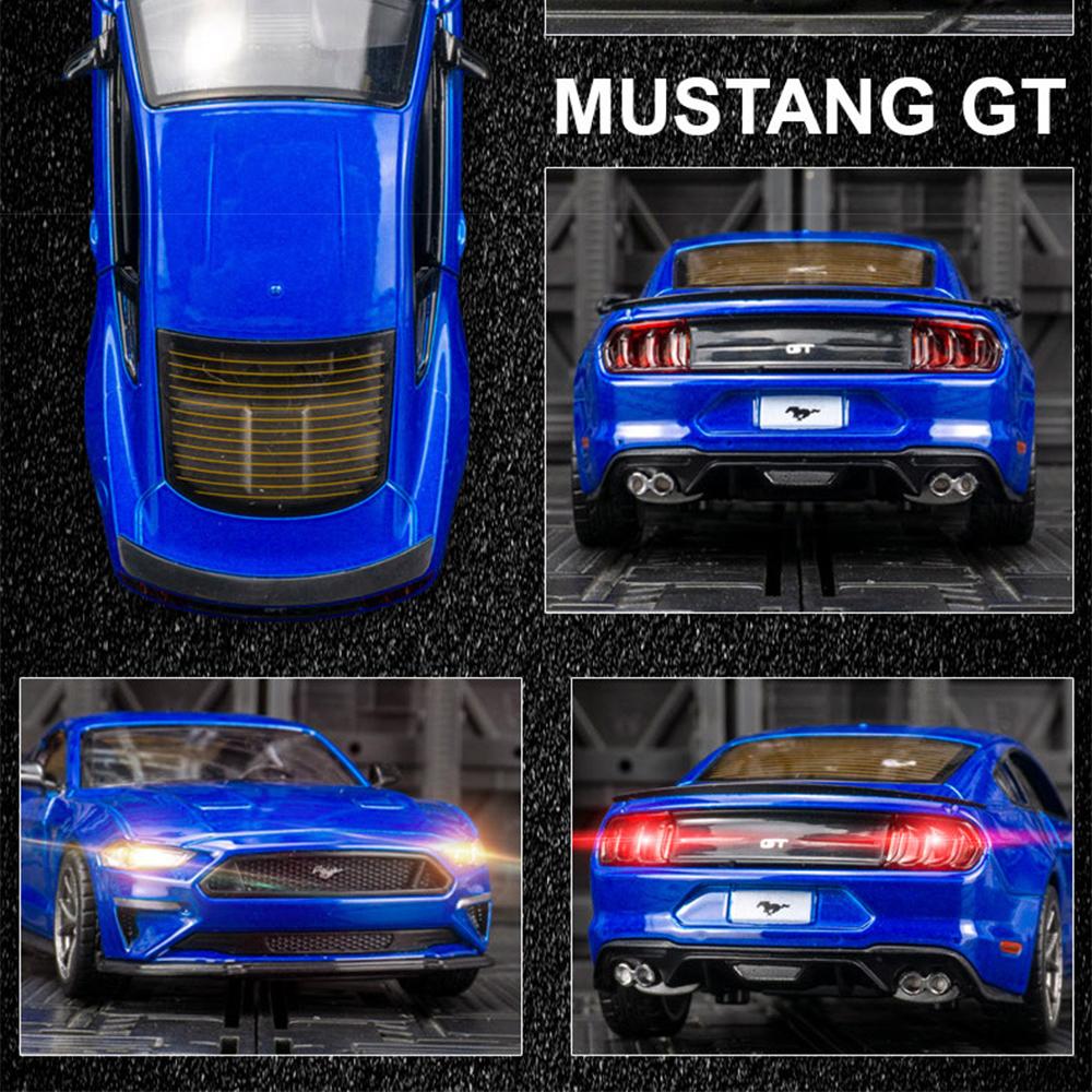 1/34 skala Ford Mustang GT 2018 Modell Auto Diecast Spielzeug Fahrzeug Kind Geschenk Sammlung