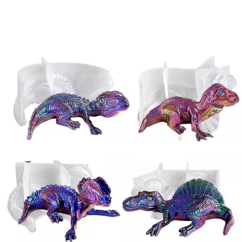3D Dinosaur Silicone Mold Handmade Epoxy Resin DIY Clay Crafts Keychain Pendant Jewelry Making Tools