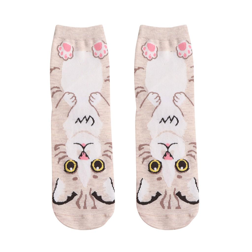 Women Man Cotton Socks Animal  Animation Character Cute Gift  Dress Sock