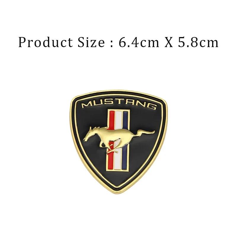 Car Sticker Hot For Ford New 1pc Car Side Emblem Badge Stickers Trunk Decal for Ford Mustang GT 350 370 500 Shelby Cobra Mondeo