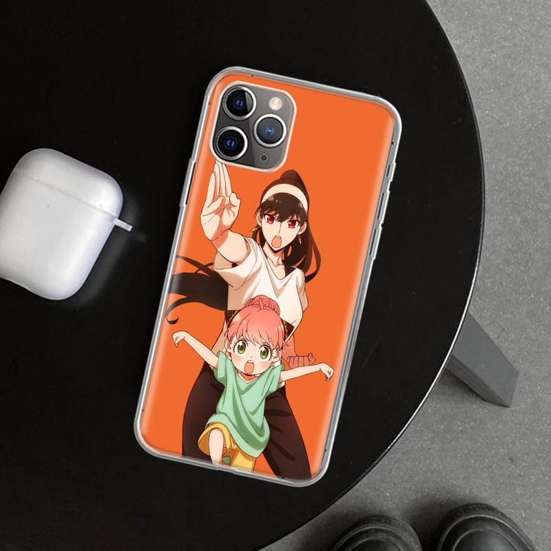 Anime S-Spy Family Anya Phone Case Cover for iPhone 11 12 13 Mini 14 15 Plus 16 Pro Max 17 Air 7 8 + SE Art Customized Fundas 11