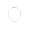 Intrecci Silver Tone Steel Necklace With Heart Symbol SAZC07 For Women