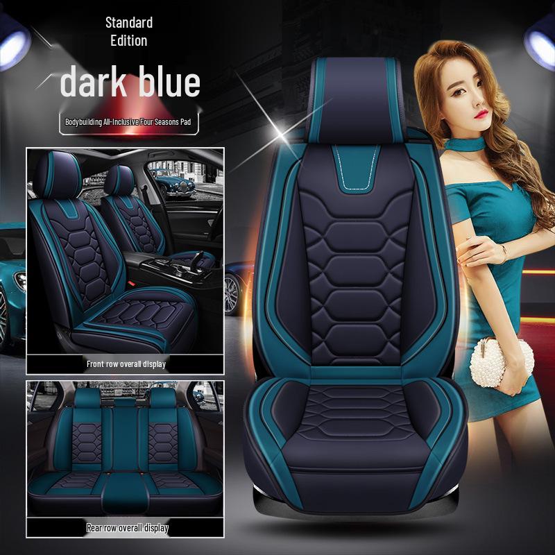 XDD Full Leather 9D Bodybuilding Car Seat Cushion - All-Season Sports Cover