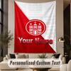 Custom Text Tapestry FC St. Pauli Print Wall Tapestry Indoor Living Room Wall Decor