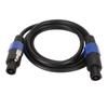 Speaker Connection Cable Male To Male Plug and Play Speaker Cord with Twist Lock for Stage Speaker Power Amplifier 25FT
