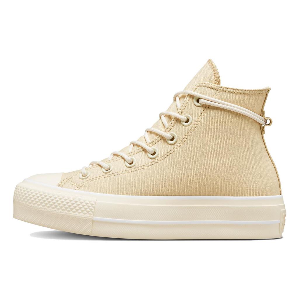 Converse  Chuck Taylor All Star Lift Platform Canvas High Oat Milk Women Sneakers Tan A06092C