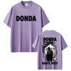 Rapper Kanye West Donda Double Sided Print Tshirt Unisex Women Hip Hop Fashion Pop Music T Shirts Unisexs Vintage Oversized Tshirts