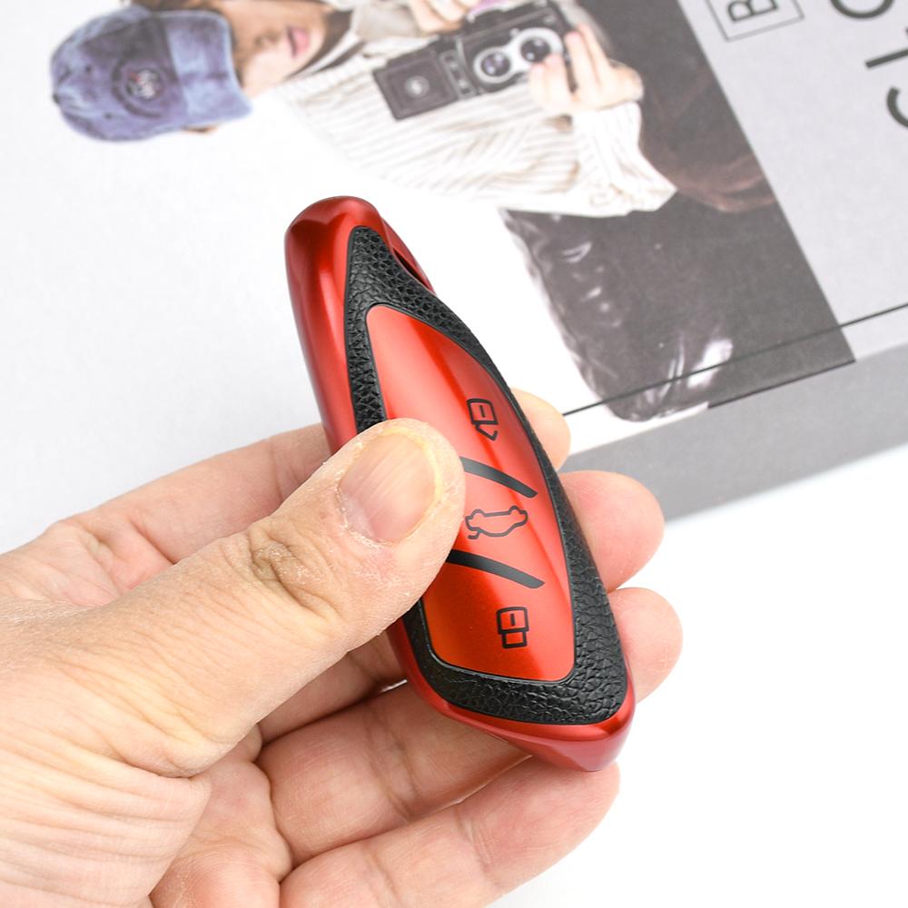 TPU Leather 3 Buttons Car Fob Shell Key Cover Case For Roewe RX8 RX3 RX5 ERX5 I6 I5 for MG 4 Mg4 Ev MG HS GT ZS EV ZX MG5 MG6