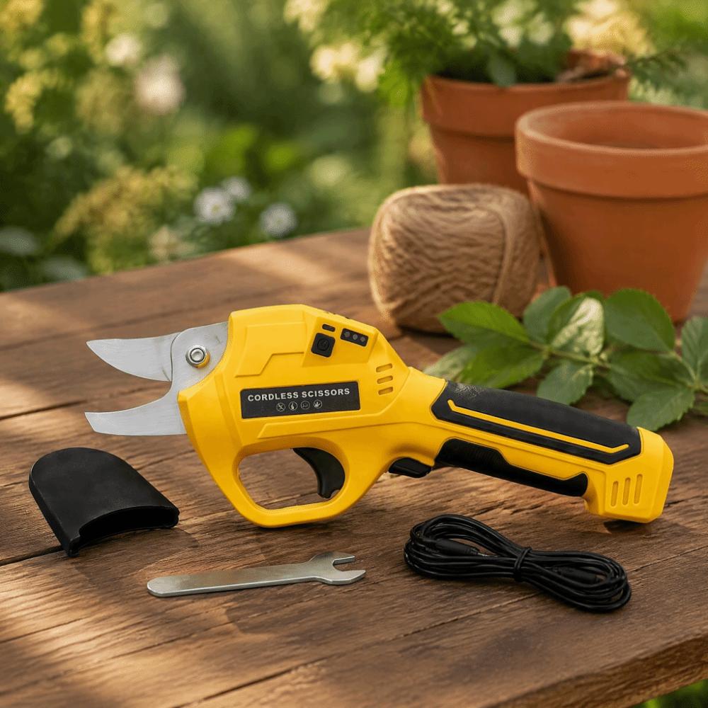 Rechargeable Electric Pruner Li‑ion Battery Garden Trimmer Electric Pruning Shears  Garden