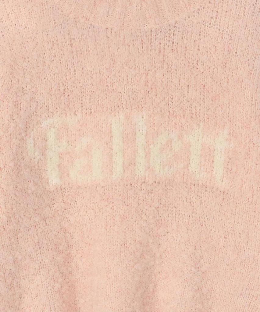FALLETT Story Logo Boucle Knit Pink