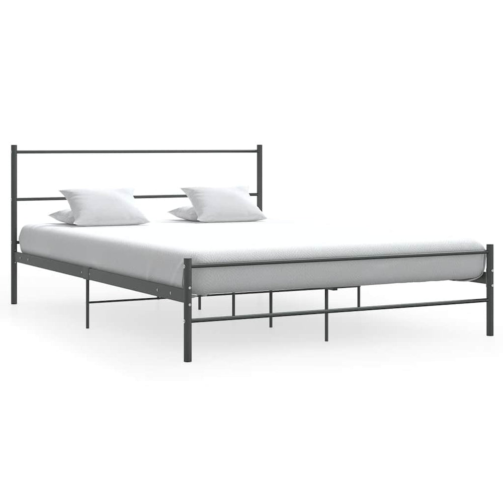 Cadre de lit sans matelas  métal 140x200 cm