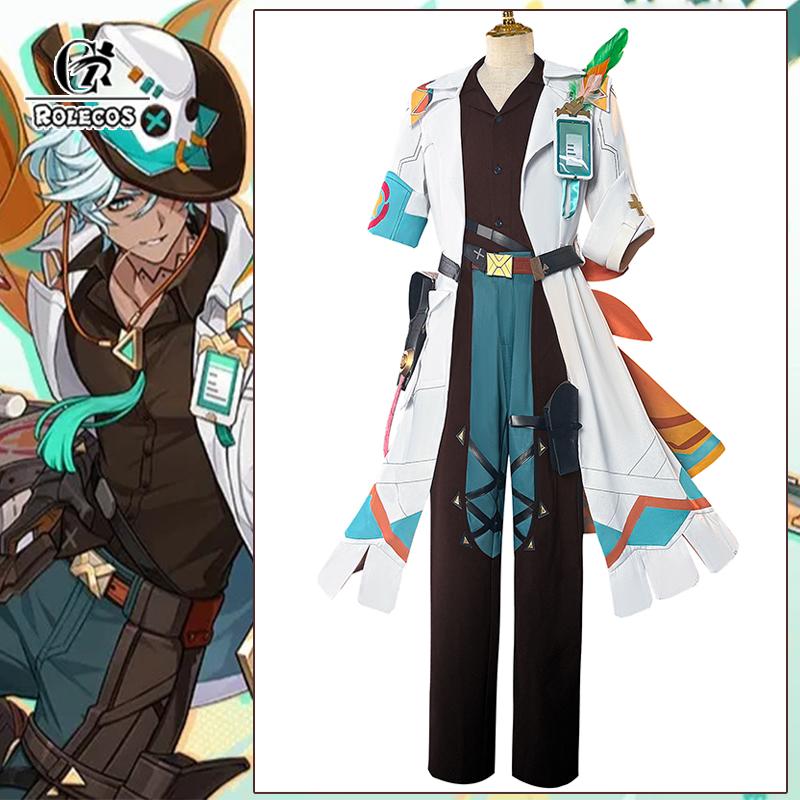 Game Genshin Impact Ifa Cosplay Costume Natlan In The Wake Of Wandering Winds Veterinarian Ifa Men Halloween Party Suit