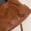 Women Retro Soft Leather Tote Bag Large Capacity Shoulder Handbag Vintage Multi-Pocket Work Shopping Crossdbody Bags