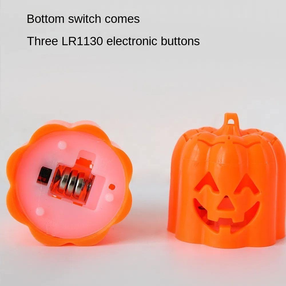 Button Batteries Halloween Jack-O-Lantern Luminous LED Night Light Pumpkin Lantern  Men