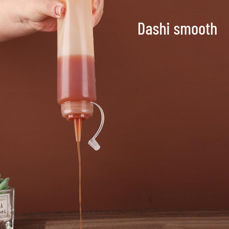 Thickened Plastic Squeeze Bottle for Sauce, Ketchup, Salad, Seasoning, and Oil.