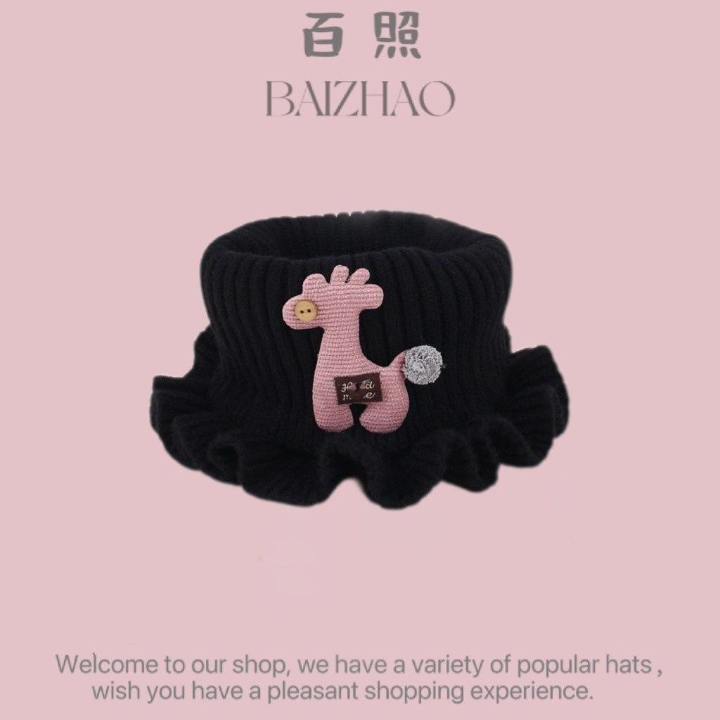 Super cute baby autumn and winter new children's thermal hat cute double ball hat warm ear protector knitted wool hat