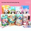 Self-Standing Cartoon Window Pouch for Snacks, Snowflake Crisps, Cookies, Candy & Small Gifts - Cute Self-Sealing Gift Bag