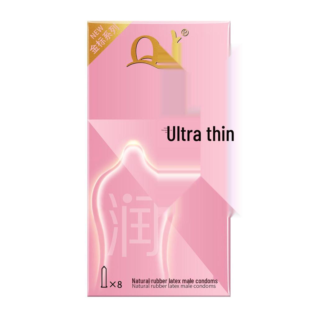 Ultra-Thin 001 Small Size Hyaluronic Acid Long-Lasting Condoms for Men, Box of Delay Jelly Condoms.