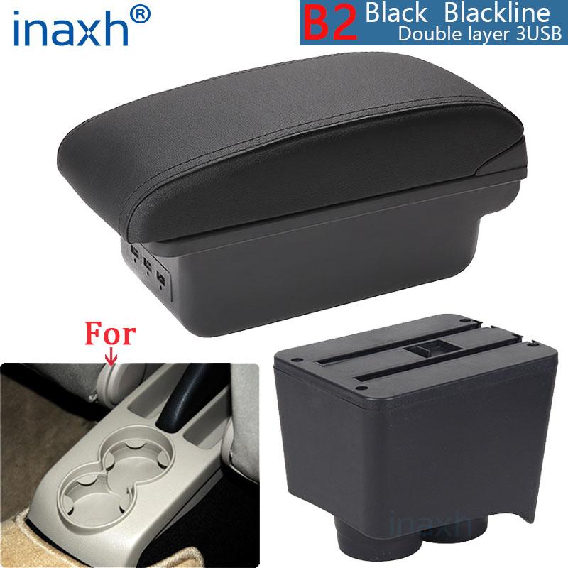 For Volkswagen Polo Armrest For VW Polo 9N 3 Car Armrest Box 2002-2009 Retrofit Parts Storage Box Car Interior Accessories USB