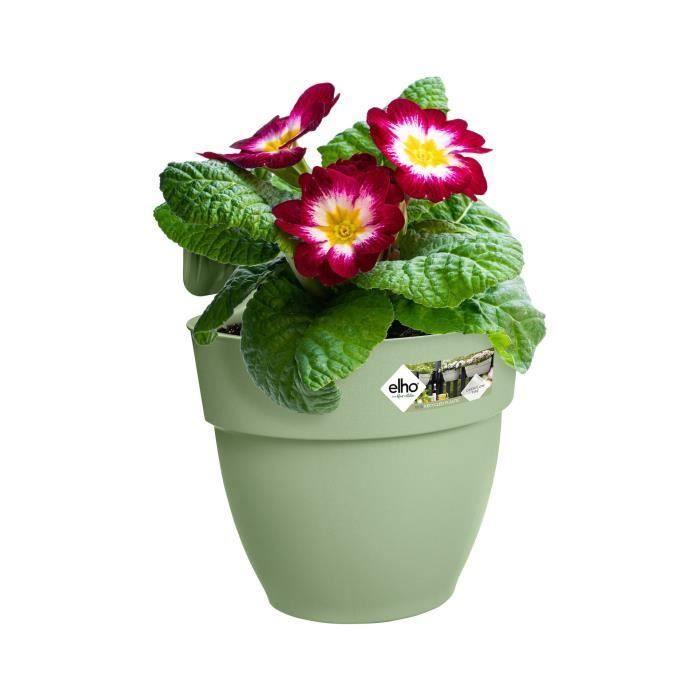 Balcony Flower Pot - VIBIA CAMPANA EASY HANGER SMALL - Plastic - Pistachio Green - 24.1x20.5xH26.5cm - 100% Recycled - ELHO